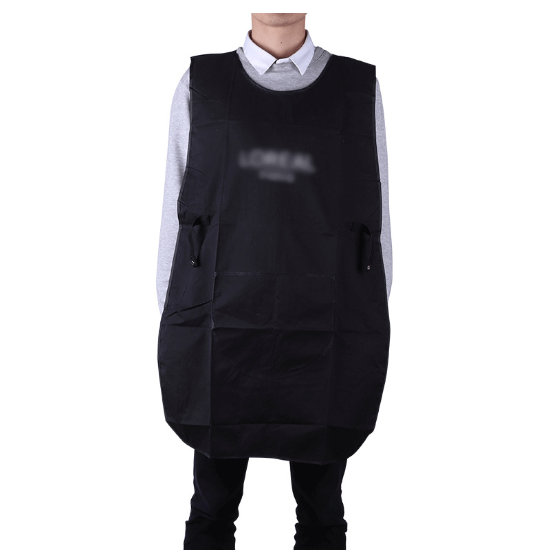 雙面工服 發廊染發技師圍裙 雙面防水不沾發圍裙理發店焗油工作服