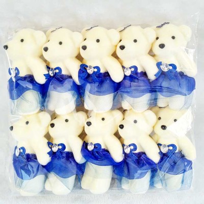 Oso de hielo 10 colores boda peluche juguete muñeca actividad pequeño regalo boda tirando muñeca de dibujos animados