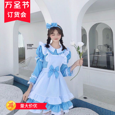 爱丽丝梦幻仙境女仆装 cosplay公主裙闺蜜装 洛丽塔洋装 lolita裙|ru