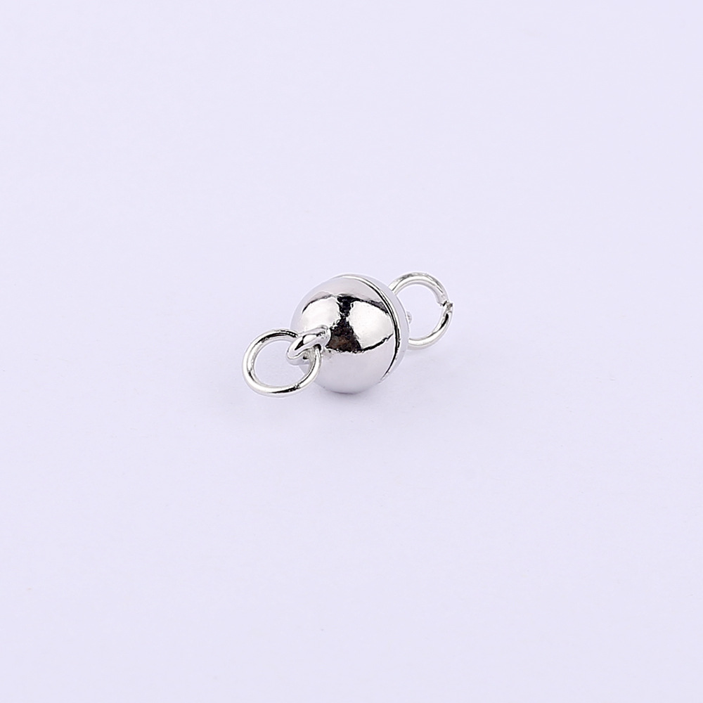 Oro imán cilíndrico hebilla redonda esférica magnética hebilla pulsera cabeza langosta hebilla DIY joyería hebilla magnética joyería del oído image 5