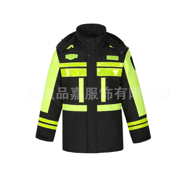 Raincoat Men's Cotton Reflective Suit Electric Vehicle Motorcycle Adult Traffic Cycling Split Cold Protection Rainstorm Warmth