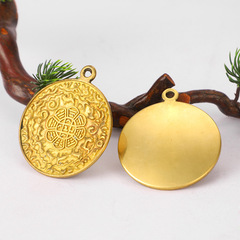 九宮鏡掛飾九宮八卦牌十二生肖腰牌吊墜銅鏡廠家批發