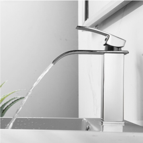 Factory direct sales European style waterfall outlet basin single hole hot and cold washbasin basin faucet bathroom cabinet faucet
