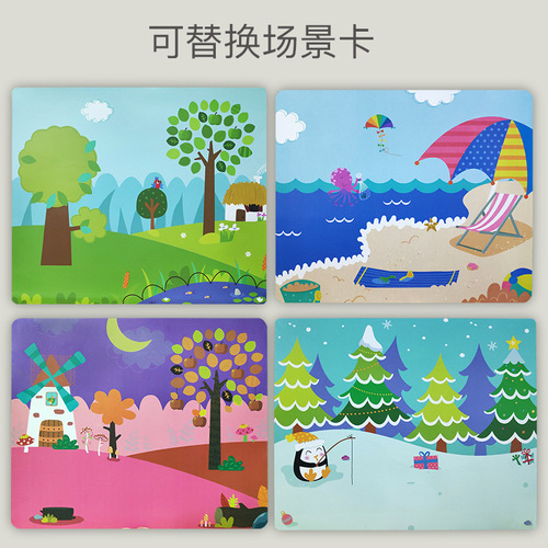 Factory direct sales magnetic puzzle wooden educational early education toys intellectual development children's puzzles can be customized