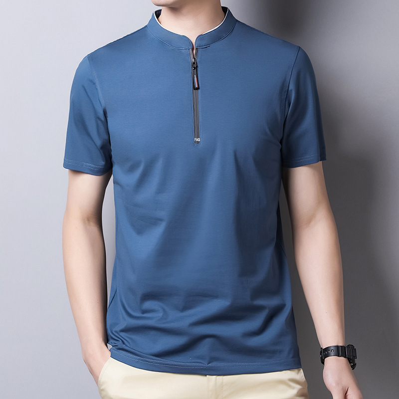 Polo homme en Coton peigné - Ref 3442847 Image 11