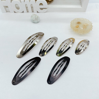 厂家直销 韩式diy饰品配件 加厚椭圆BB夹 头饰品配件 批发