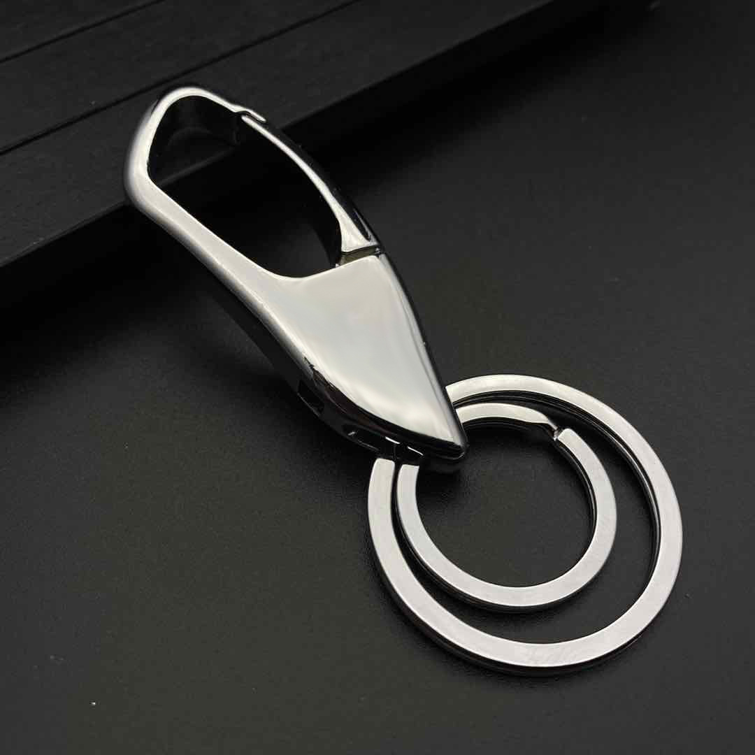 Los hombres de metal llavero coche personalidad creativa aleación llavero anillo personalizado publicidad logo pequeño regalo image 5