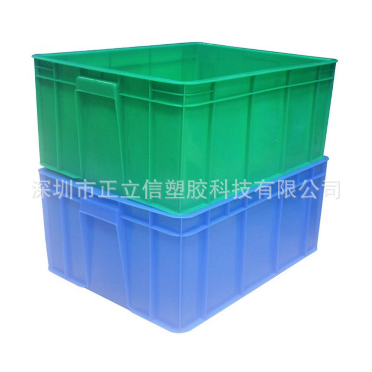 电子元件盒零件箱带盖黑色周转箱 5-6电子物料塑胶框周转箱