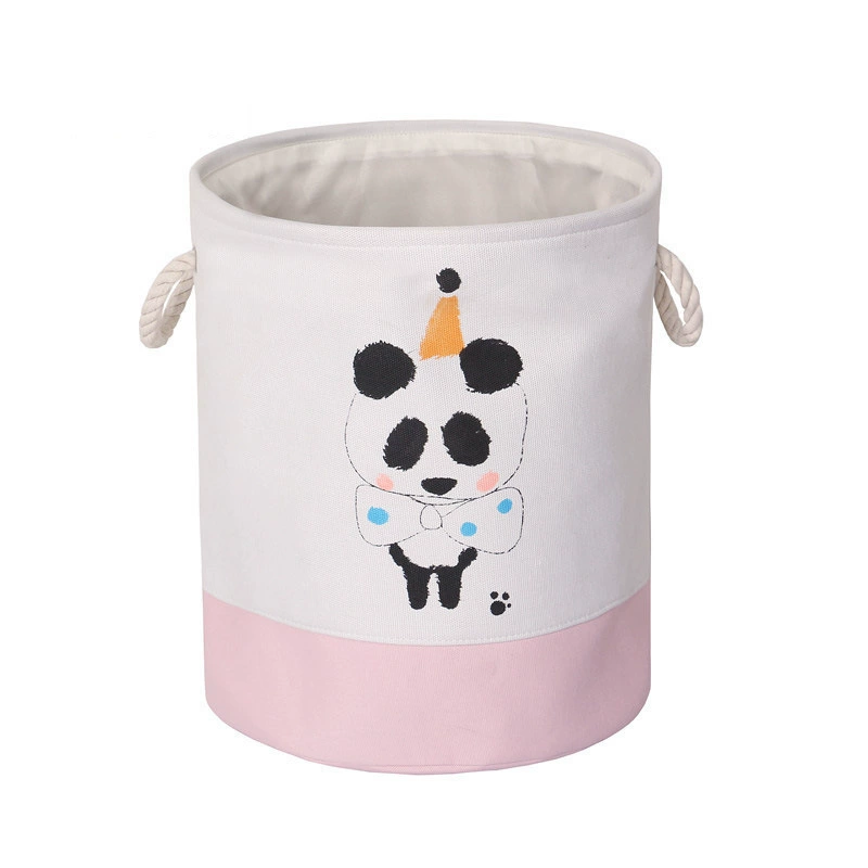 Foldable round laundry basket, storage box, pen, toy