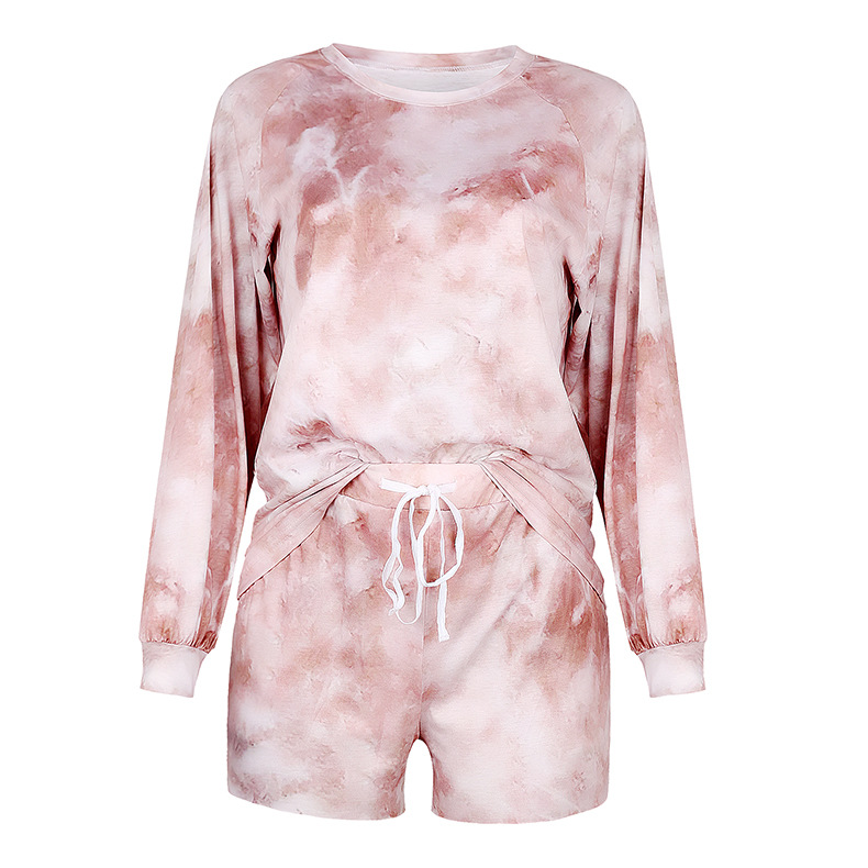 tie-dye casual two-piece NSKX8498