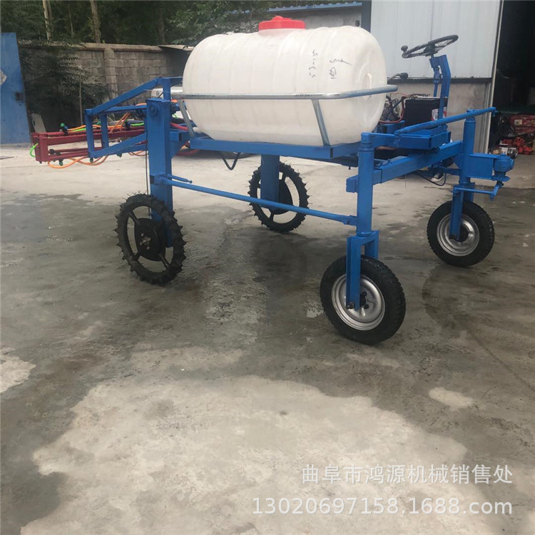 新型小四轮打药机 农作物打药机 座驾式柴油液压升降四轮打药机