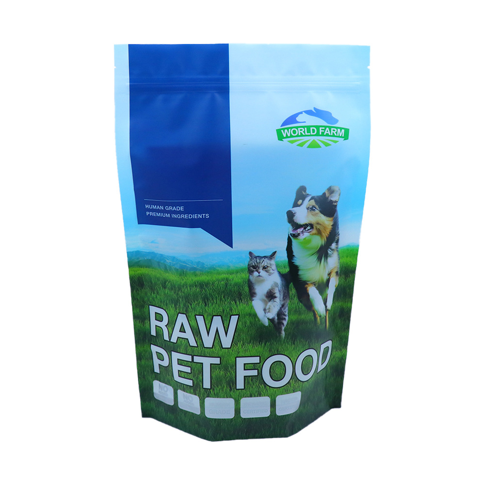 工厂经销高档宠物食品袋拉链骨链袋可直立狗粮包装袋食品袋塑料