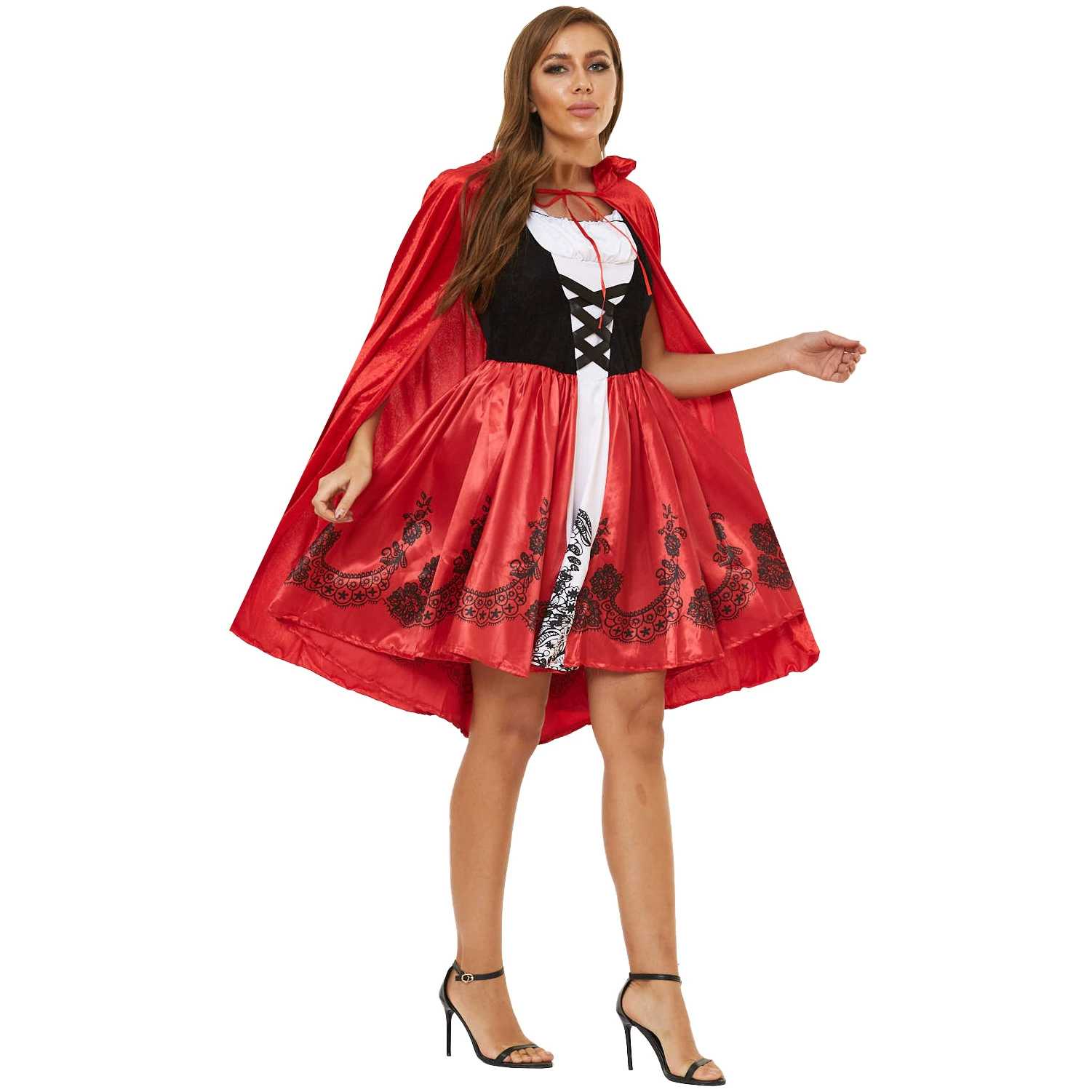Little Red Riding Hood, suit, uniform, European style, halloween, cosplay