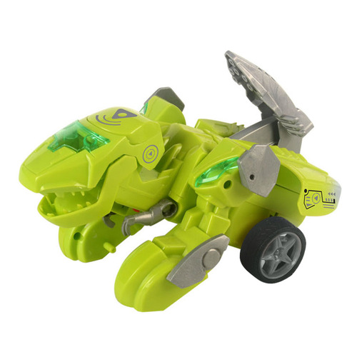 2.4G electric deformation wireless remote control dinosaur chariot with light and music deformation robot model toy