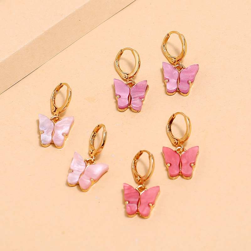 Korean fashion simple niche butterfly combination hotsaling new trend earringspicture10