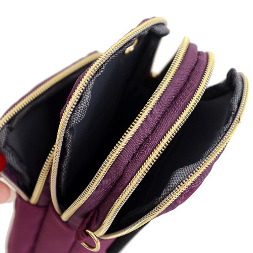 Summer outdoor sports arm bag, cross-shoulder mobile phone bag, nylon cloth large screen mobile phone bag, foreign trade bag