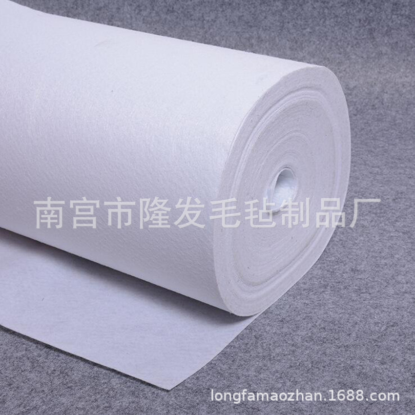 手袋 酒袋 文件夹用针刺棉毛毡无纺布 白色不织布 衬里布毛毡布