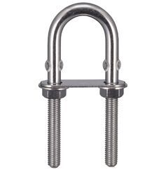 不锈钢316带耳朵U型栓 U形卡子 U型螺丝 U型管卡管夹固定卡扣