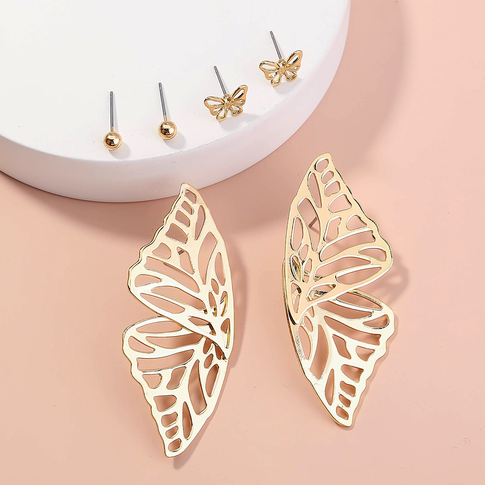 Fashion Hollow Butterfly Wings Earrings display picture 4