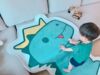 INS lovely Cartoon Small dinosaur non-slip carpet Children&#39;s Room Computer chair desk Bedside Hanging basket Tent Mat