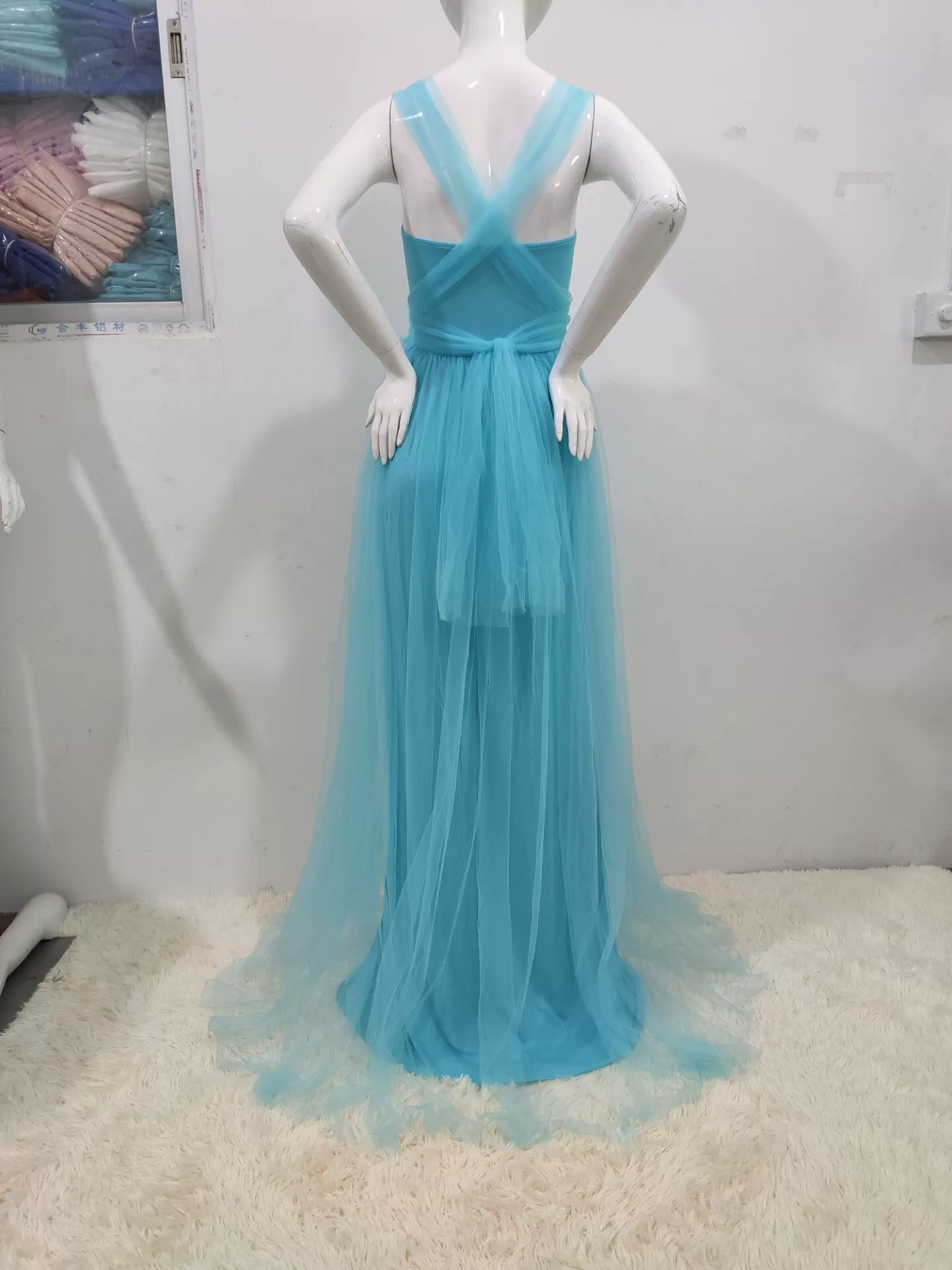 Vestido en uso para sesión de fotos