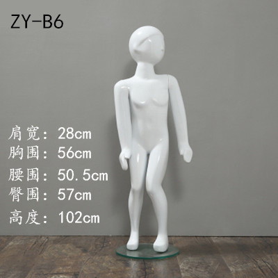 Children's glass mannequin head full body