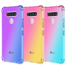 +LG stylo 7手机壳V60 四角K61防摔K41S渐变手机壳stylo 6