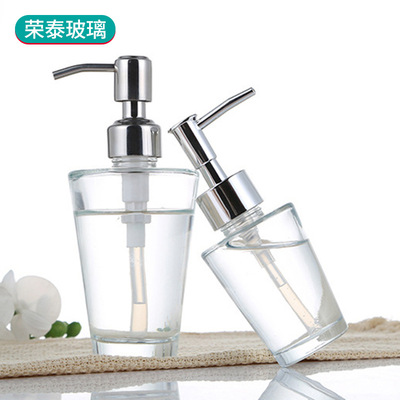 goods in stock wholesale Glass Soap dispenser travel portable Pressing the bottle new pattern Bottle of hand sanitizer Cosmetics Separate bottling