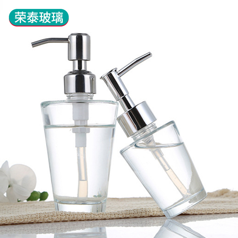 goods in stock wholesale Glass Soap dispenser travel portable Pressing the bottle new pattern Bottle of hand sanitizer Cosmetics Separate bottling