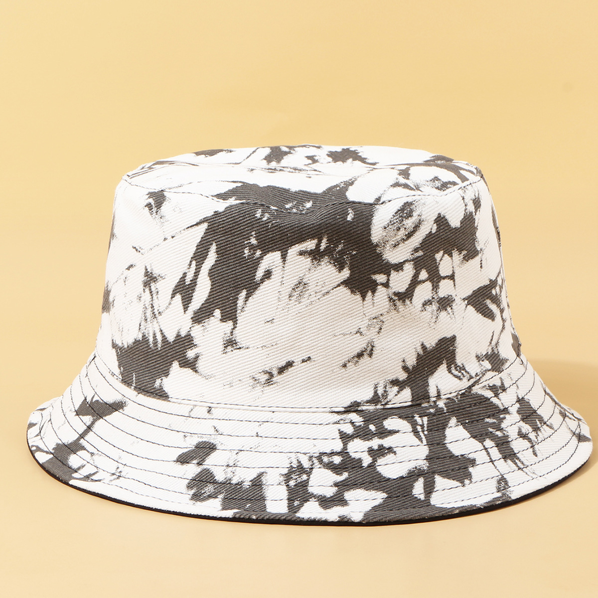 Fisherman Hat Sunscreen Sunscreen Tie-dye Big Brim Hat Korean Fashion Wild Basin Hat Color Hat Travel Hat display picture 8