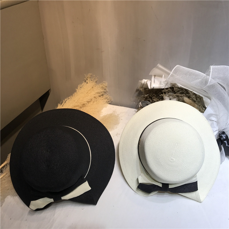 帮手描述图：孙俪明星同款女帽子日系新款女草帽可折叠防晒帽渔夫