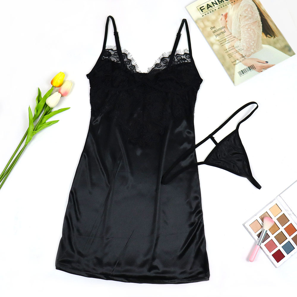 black sexy hollow oily cloth silky tight bodysuit NSYO8678