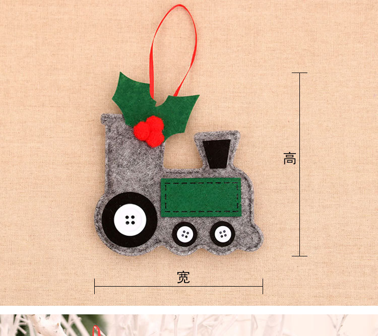 Christmas Fabric Car Pendant Christmas Tree Pendant Christmas Decorations Christmas Small Pendant Small Gift display picture 3