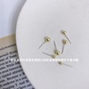 Small earrings suitable for men and women, silver 925 sample, simple and elegant design