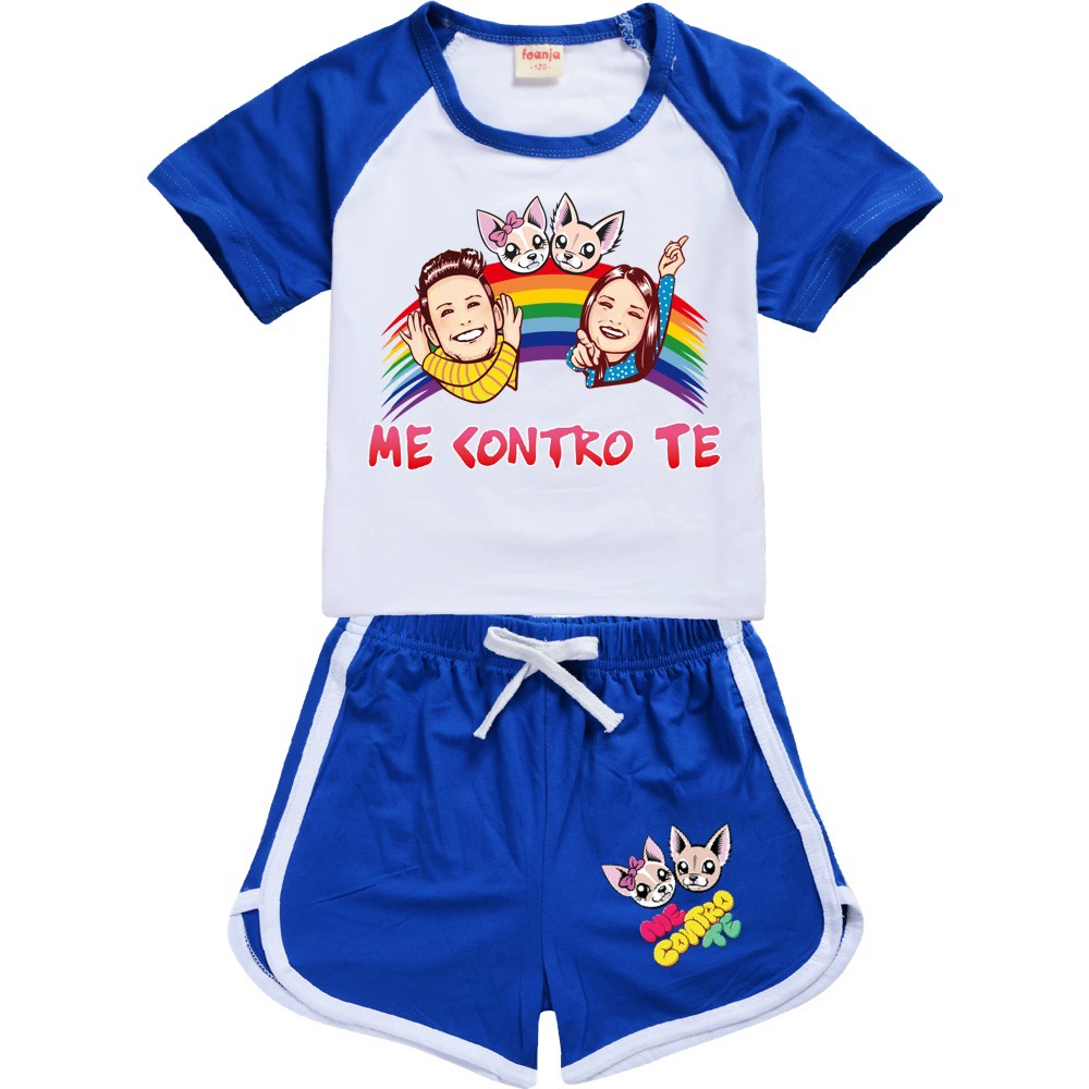 baby boy clothing sets cheap	 Me contro te Girls Boys Summer Clothing Set Kids Sports T-shirt +Pants 2-piece set Baby Clothing Comfortable outfits Pyjamas baby boy clothing sets cheap	