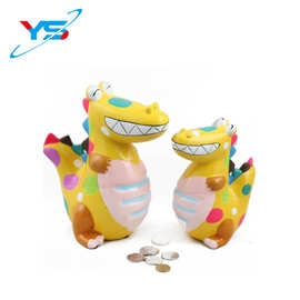 外贸重质白云土卡通动物钱罐 陶瓷工艺品彩绘储蓄罐桌面摆件钱罐