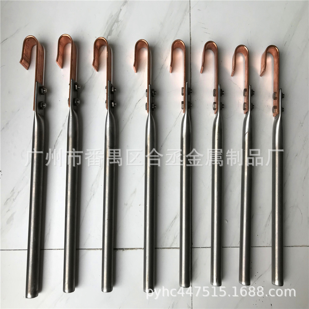 广州铝氧化钛挂杆铜勾导电杆钛勾导电棒钛导电管 钛导电棒