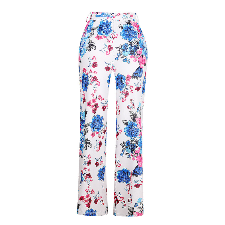 printed vest straight pants two-piece  NSZH28702