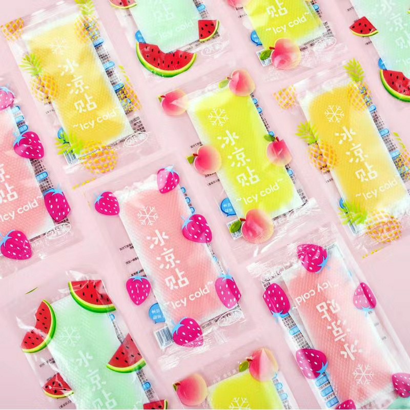 summer Cold paste fruit Cartoon pattern Cooling 2 Mount