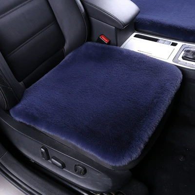 Three-Piece Set Seat Cushion Chair Cushion | Wool pad - navy-blue-single-pad