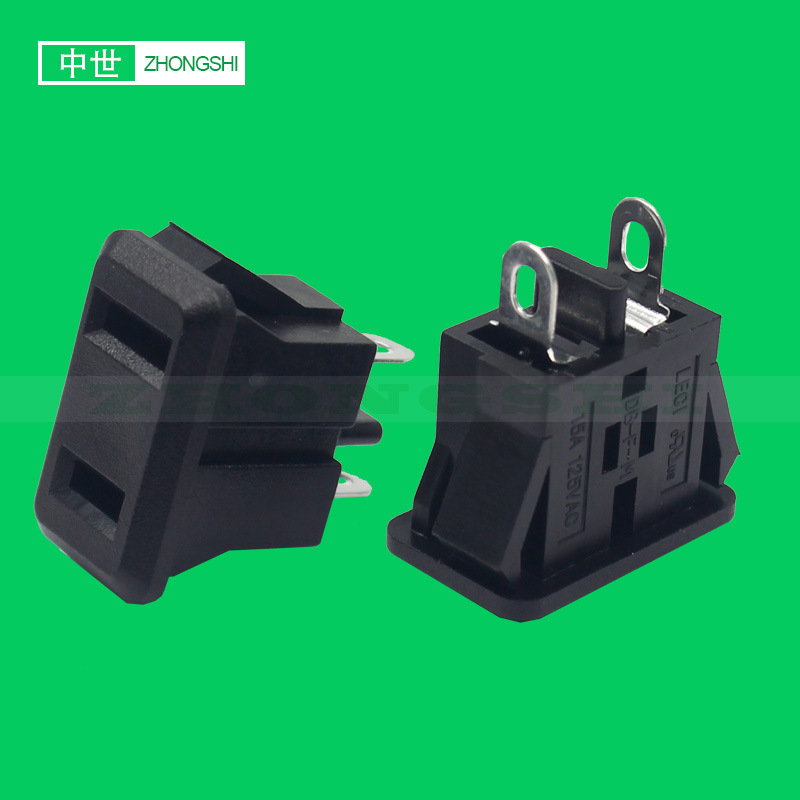 美规插座 两孔 美式美标极性 储能电源应急灯LED灯管追踪灯用