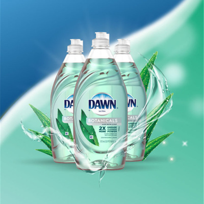 美国进口宝洁DAWN 高浓缩芦荟水配方2倍强力去油污洗洁剂573ml|ms