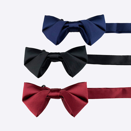  Korean style men's wedding, groom and best man bow tie burgundy black ladies dress bow