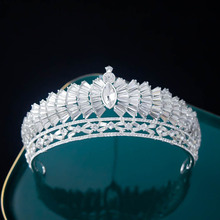 新款日韓婚禮水鑽合金結婚紗皇冠生日禮物宴會公主冠新娘頭飾品