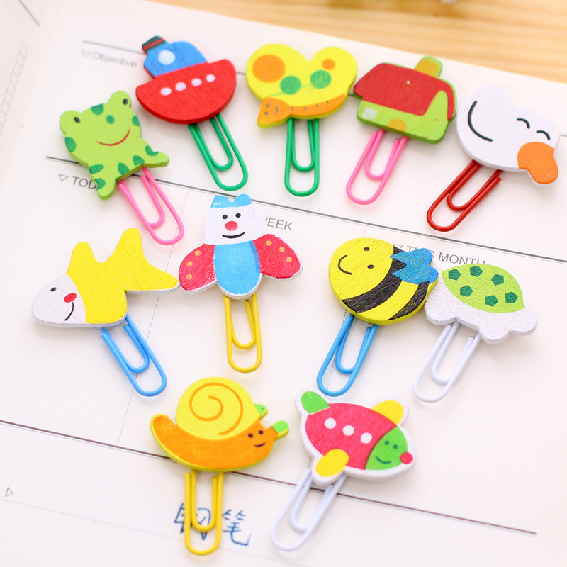 Creative Animal Cute Paper Clip Bookmark Clip Bookmark Student Stationery Wholesale Taobao Supply Manufacturer display picture 1