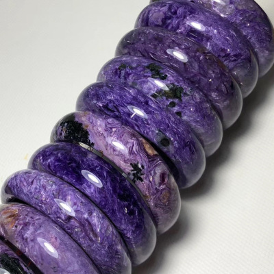 natural Russia Charoite Bracelet Ethnic style Noble A violet Bracelet Bracelets Manufactor wholesale