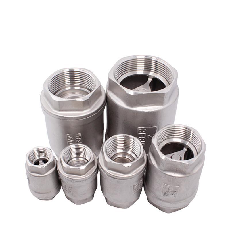 不锈钢立式止回阀升降式螺纹丝口逆止阀4分6分1寸水表单向阀