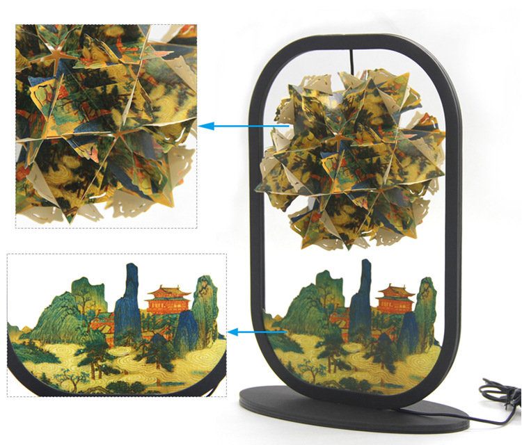 3D纸雕灯