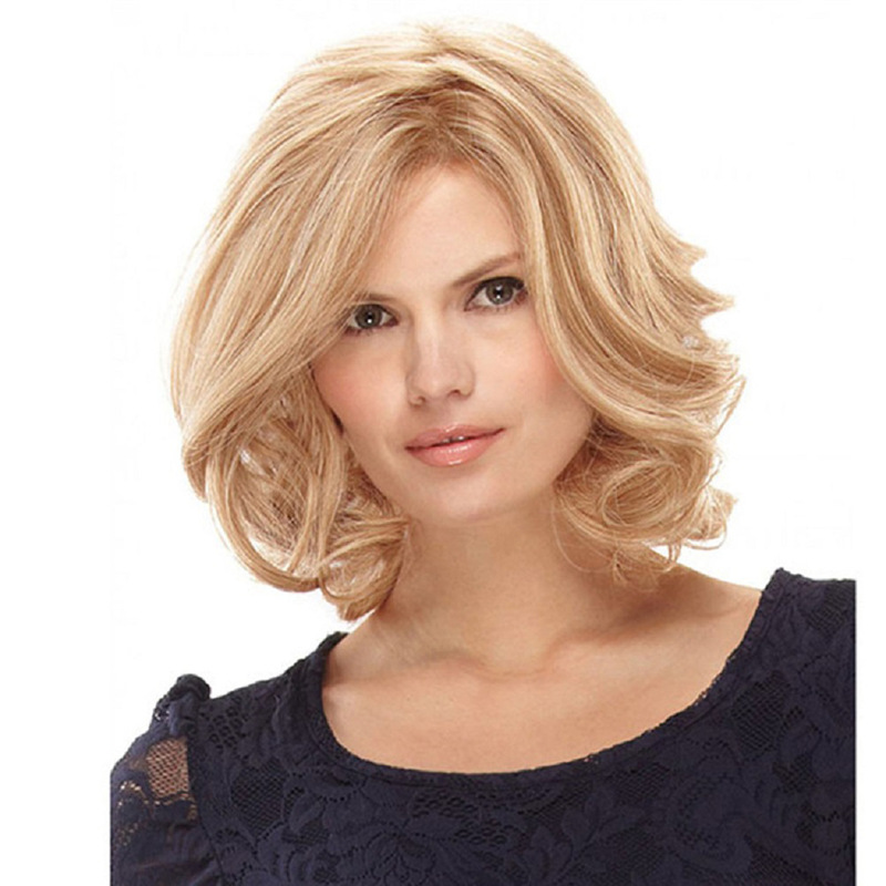 2021 cross-border wig Europe and the United States best selling ladies high temperature silk short curly hair wig chemical fiber headgear manufacturers in stock 2021 cross-border wig Europe and the United States best selling ladies high temperature silk short curly hair wig chemical fiber headgear manufacturers in stock