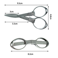 Wang Wukuan 8-character fishing scissors, folding fishing scissors, mini stainless steel 8-character scissors, main line scissors